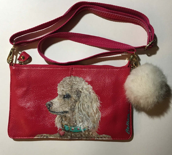 Berger Picard Dog Hand Painted Crossbody / Purse / Handbag / 